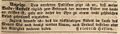 Zeitungsannonce des Badeanstaltbesitzers , 1842