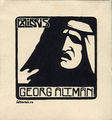 Exlibris für Georg Altman, gestaltet von Benno Berneis 1904