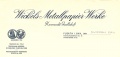 Historischer Briefkopf der Fa. Wickels Papierveredelungs-Werke von <a class="mw-selflink selflink">1946</a>