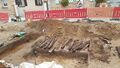 Archäologische Funde an der Würzburger Straße in Burgfarrnbach, November 2023