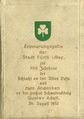 Erinnerungsgabe der Stadt Fürth zum Schwedenjahr 1932. Schatulle mit gusseiserner Gedenkmedaille mit dem Bildnis Gustav Adolfs