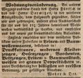 Zeitungsannonce der Firma , Juli 1847