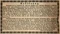Zeitungsanzeige des Handelsmanns <!--LINK'" 0:19--> in der Sache gegen den Bronzefarbenfabrikanten <!--LINK'" 0:20-->, September 1850