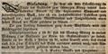 Zeitungsannonce des Musik- und Tanzlehrers  für eine Veranstalung im Gasthof <a class="mw-selflink selflink">zum schwarzen Kreuz</a>, März 1839