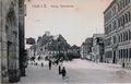 Schliemann Gymnasium und Gebhardtsches Haus, Postkarte, gel. 1908.jpg