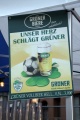 Werbung für Grüner Bier aus dem Jahr 