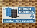 Logo der Fa. Bruno Goerigk Sanitärgroßhandel in der Spiegelstraße 6-8 (Juni 2019)