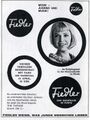 Werbung vom Modehaus Fiedler in der Schülerzeitung <!--LINK'" 0:39--> Nr. 4 1966