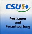 Titelseite: CSU - Vertrauen und Verantwortung (Buch), 2006