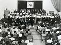 Konzert des Gesangvereins Stadeln in der alten Turnhalle, Leitung Walther Schwarz, 1991