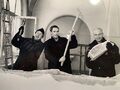Renovierungsarbeiten im Berolzheimerianum zur Comödie Fürth mit Volker Heißmann, Michael Urban und Martin Rassau, ca. 1997