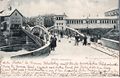 Die Maxbrücke im Winter, historische Ansichtskarte von 1901