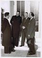 Einweihung des neuen Gemeindehauses in <!--LINK'" 0:57--> am 4.9.1955 mit Bürgermeister Kleinlein (2.v.r.) und Vikar Vogel (li.)