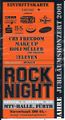 Eintrittskarte für Jubiläums Rock-Night (ursprünglich in der <!--LINK'" 0:104-->), Headliner <!--LINK'" 0:105-->