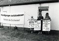 Proteste gegen den Abriss der -Siedlung, <a class="mw-selflink selflink">1990</a>