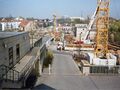 Blick von der  auf die  Baustelle mit Rednitzunterquerung und des zukünftigen  im April 1997