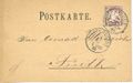 Postkarte mit Rechnungsstellung an Conrad Heinrich