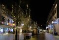 Die neu angeschaffte Weihnachtsbeleuchtung für die Fußgängerzone, 2018