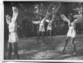 Tag der Arbeit 1937, die KdF-Betriebssportgruppe der Firma Schickedanz in der  heutigen <!--LINK'" 0:69--> bei einer sportlichen Vorführung