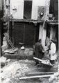Zerstörungen in der <!--LINK'" 0:11--> nach Fliegerangriff 28. 11. 1944; hier Küche und erster Stock