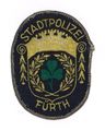 Ärmelaufnäher der Stadtpolizei mit Wappen von 1818. Verwendet bis zur Auflösung der Stadtpolizei 1974