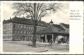 Ansichtskarte ca. 1930 der  mit Wartehalle der  Schnellbahnstrecke Nbg.-Fürth. Eckgebäude im Hintergrund steht heute das .