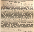 Zeitungsartikel zu Scharre, Fürther Tagblatt 18. März 1840