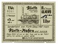 Fahrkarte der Eisenbahn Sonderfahrt Fürth Hbf. zum <!--LINK'" 0:31--> auf der <!--LINK'" 0:32-->-Trasse zur 150 Jahrfeier Deutsche Eisenbahn 1985