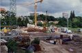 Bauarbeiten der  im Wiesengrund Blickrichtung  / . Im Hintergrund Gebäude vom  im November 1996