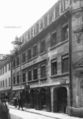 Blick in die Sternstraße, ca. 1900 – Bildmitte: Schuhhaus Hofer