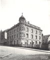Kgl. Bezirksamt, Amalienstr. 4, rechts im Hintergrund die  des , Aufnahme um 1907