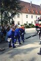 125jähriges Gründungsfest der FFW Stadeln. Vorführung der Jugend Feuerwehr im Schulhof der ehem. <!--LINK'" 0:30-->, September 1998