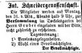 Schneidergenossenschaft im Dockelesgarten, Fürther Tagblatt 30.10.1870