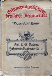 Erinnerungsblätter deutscher Regimenter Bayerische Armee (Buch).jpg