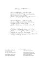 Gedicht "Schönes Mädchen" von Hans Wildensinn mit Originalschrift