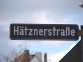 Straßenschild Hätznerstraße