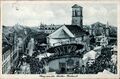 Gruß von der <!--LINK'" 0:43-->, historische Ansichtskarte mit Blick in die Bäumenstraße, um 1930