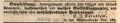 Anzeige Kornblum, Fürther Tagblatt 1. Februar 1840