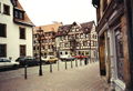 Blick aus der Gustavstr. auf Marktplatz 7, 9, 11. Links das Bambergische Amtshaus, ca. 1990