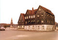 Ehem. Gaststätte Stadt Fürth vor dem Abriss. Aufnahme von 1974. Links der Giebel von Mohrenstr. 25, im Hintergrund <!--LINK'" 0:54-->
