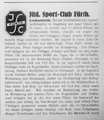 JSC Fürth erfolgreichster bayer. Verein bei den leichtathletischen Jugendkämpfen 1938