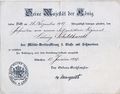 Militärverdienstkreuz 1918 für Ludwig Schildknecht