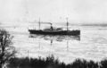Das Schwesterschiff "Hagen" des Dampfschiffes "Fürth", auf der Elbe, 1909