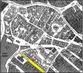 Gänsberg-Plan Katharinenstraße 14 rot markiert