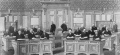 Mitglieder des Armenpflegschaftsrat  im neuen Sitzungssaal im <a class="mw-selflink selflink">Rathaus</a> um 1906 - mit im Bild Hans Böckler