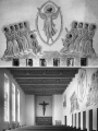 Kapelle des Klinikums Fürth mit einem Gemälde des Fürther Künstlers <!--LINK'" 0:125--> und dem Kruzefix vom <!--LINK'" 0:126--> – Aufnahme bei Einweihung des Klinikums im Jahr 1931