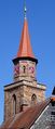 Turm von St. Michael, im Vordergrund <!--LINK'" 0:59--> im Mai 2020