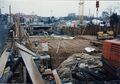 Bauarbeiten <a class="mw-selflink selflink">U-Bahnhof Stadthalle</a> Blickrichtung <!--LINK'" 0:149--> im Februar 1997