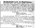 Geschäftsübergabe Klinger - Lägel, <!--LINK'" 0:11--> 5. Mai 1874