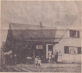 Eines der ersten Siedlerhäuser in der , 1934